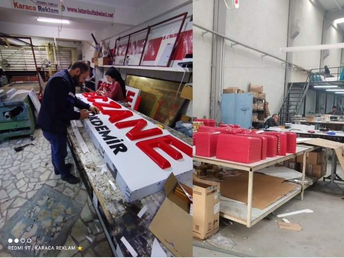 Eczane tabela fabrikası İstanbul tabela reklam imalatı eczane tabelaları eczane tabelası eczaneistan